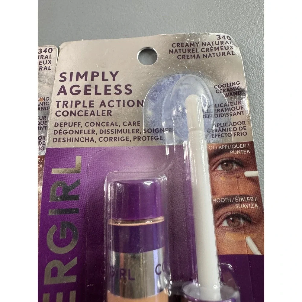 Covergirl Simply Ageless Concealer Women 340 Creamy Natural NEW Triple Action
